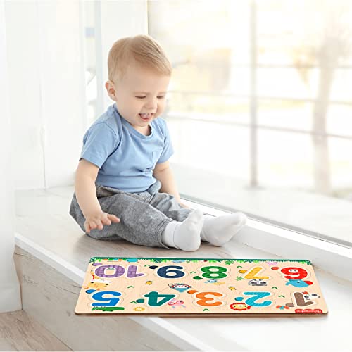 Preview image 3 Product Image for - BC9055348687161 for Wooden Counting Number Puzzle Toy for Kids – Montessori Educational