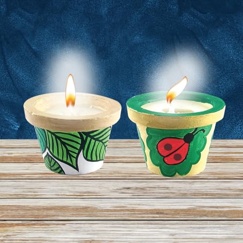 4th product image for DIY Christmas Candle Making Kit for Kids - Pretty Pots - BachcheCompany.com