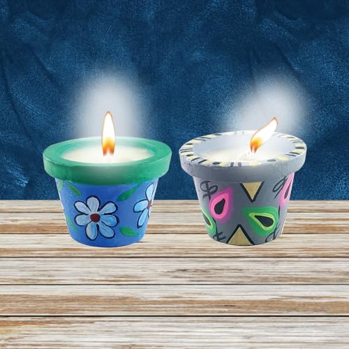 5th product image for DIY Christmas Candle Making Kit for Kids - Pretty Pots - BachcheCompany.com