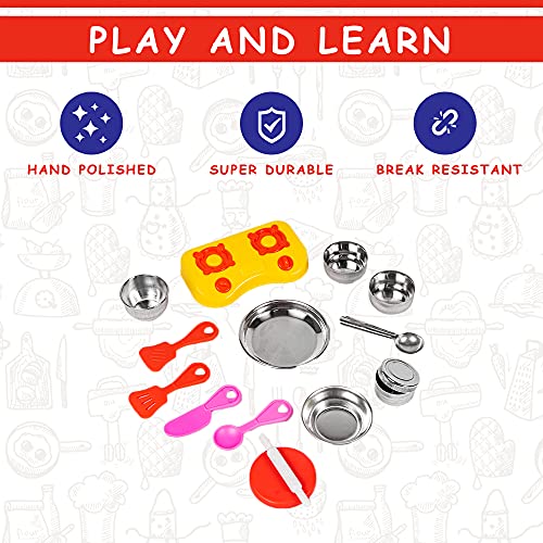 3rd product image for Roleplay Kitchen Set for Kids - Sweet Heart Kitchen Set - BachcheCompany.com
