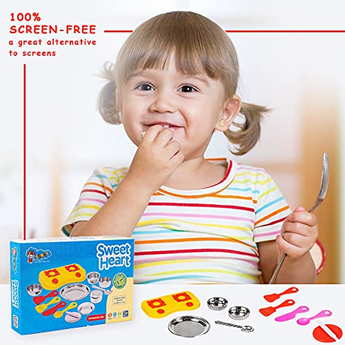 7th product image for Roleplay Kitchen Set for Kids - Sweet Heart Kitchen Set - BachcheCompany.com