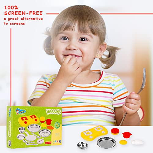 Preview image 6 Product Image for - BC9061638111545 for Perfect Roleplay Kitchen Set for Kids - Pretend Play Vessels Set