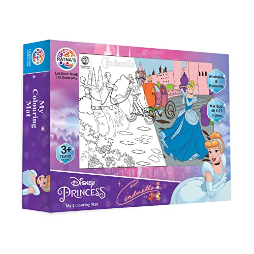 Preview image 1 Product Image for - BC9061684183353 for My Coloring Mat Cinderella DIY Kit for Kids - Big Size Mat